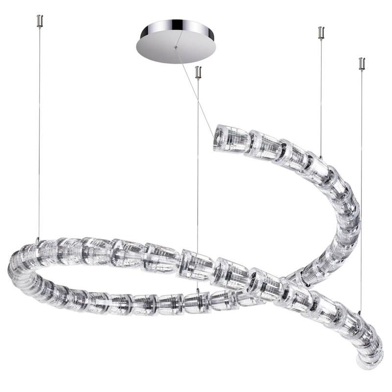 Люстра Safora Chrome Хром Прозрачный Люстра Safora Chrome Хром Прозрачный в Кирове | Loft Concept
