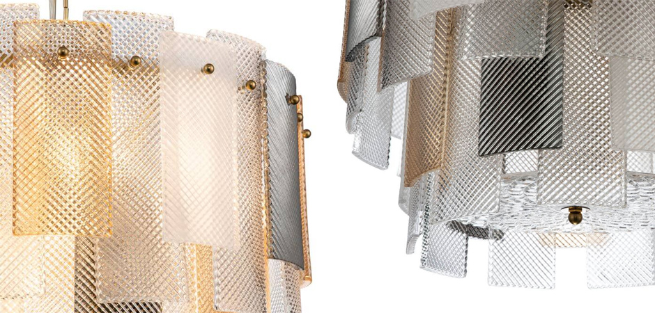 Люстра Honey Hive с Цветным рельефным стеклом - фото №2