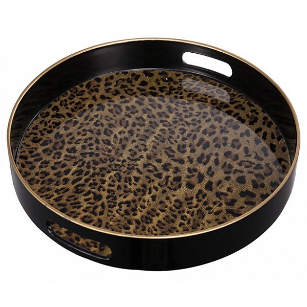 Поднос Leopard Коричневый Поднос Leopard Коричневый в Кирове | Loft Concept