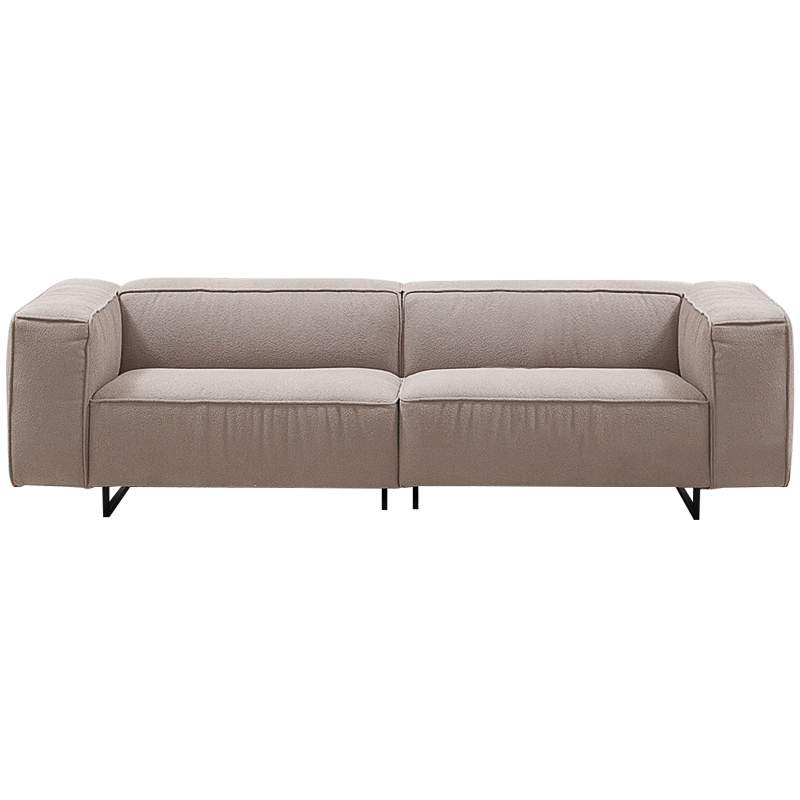 Диван Bastien Soft Beige Sofa Бежевый Черный Диван Bastien Soft Beige Sofa Бежевый Черный в Кирове | Loft Concept