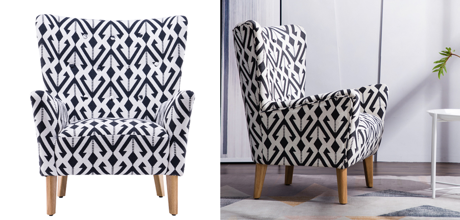Кресло Black and White Triangle Chair Кресло Black and White Triangle Chair - Loft-Concept в Кирове