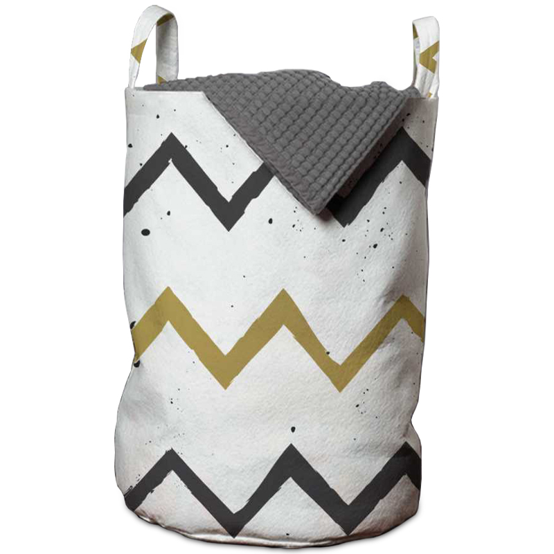 Корзина Chevron Basket Белый Горчичный Графит Корзина Chevron Basket Белый Горчичный Графит в Кирове | Loft Concept