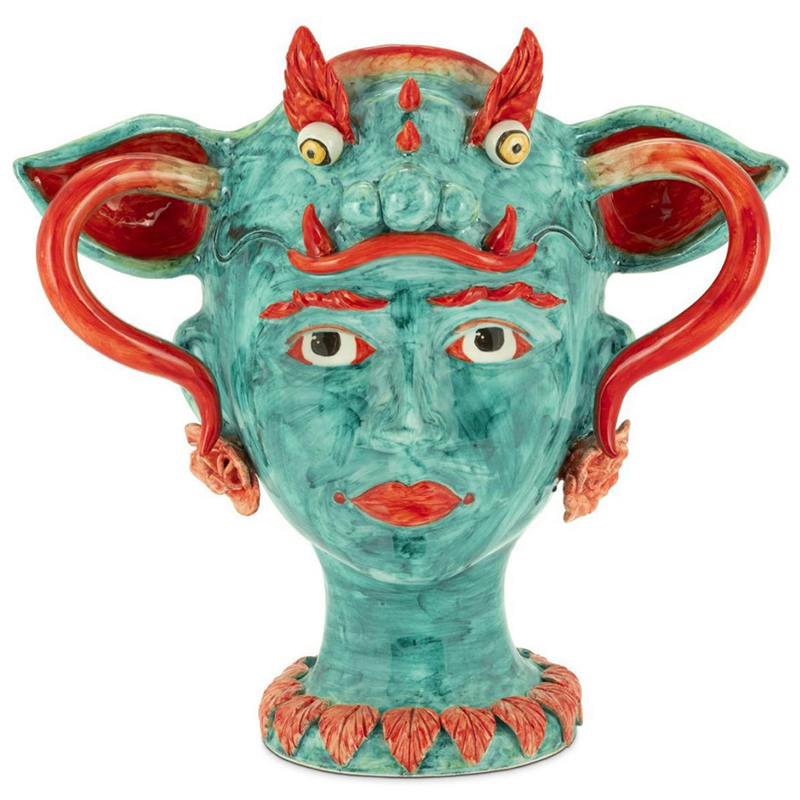 Ваза Vase Selva Dragon Бирюзовый Красный Ваза Vase Selva Dragon Бирюзовый Красный в Кирове | Loft Concept