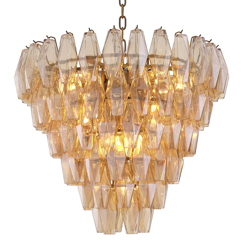 Люстра Eichholtz Chandelier Benini S Amber Янтарный Латунь Люстра Eichholtz Chandelier Benini S Amber Янтарный Латунь в Кирове | Loft Concept