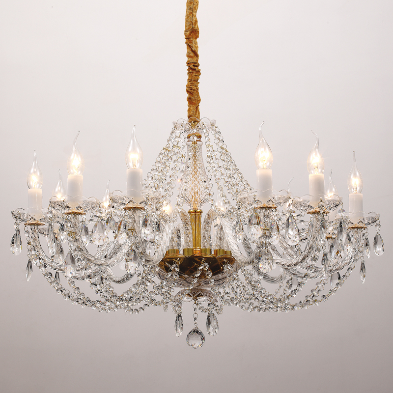 Люстра Melisa Chandelier 82 Прозрачный Глянцевое золото Люстра Melisa Chandelier 82 Прозрачный Глянцевое золото в Кирове | Loft Concept