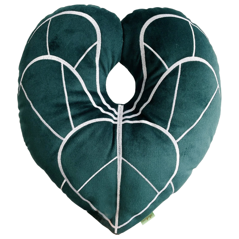 Декоративная подушка Botanical Cushion Anthurium Зеленый Белый Декоративная подушка Botanical Cushion Anthurium Зеленый Белый в Кирове | Loft Concept