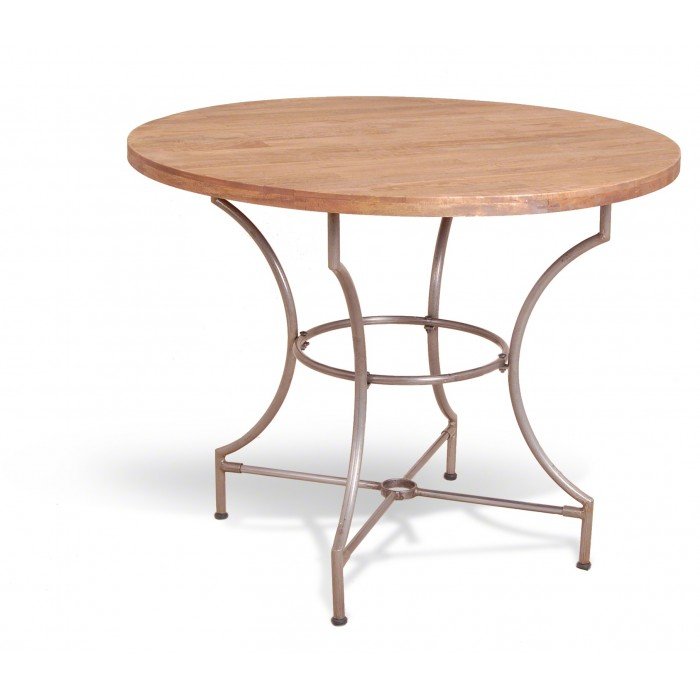 Cтол Industrial Metal Rust Round Dining Table Cтол Industrial Metal Rust Round Dining Table в Кирове | Loft Concept