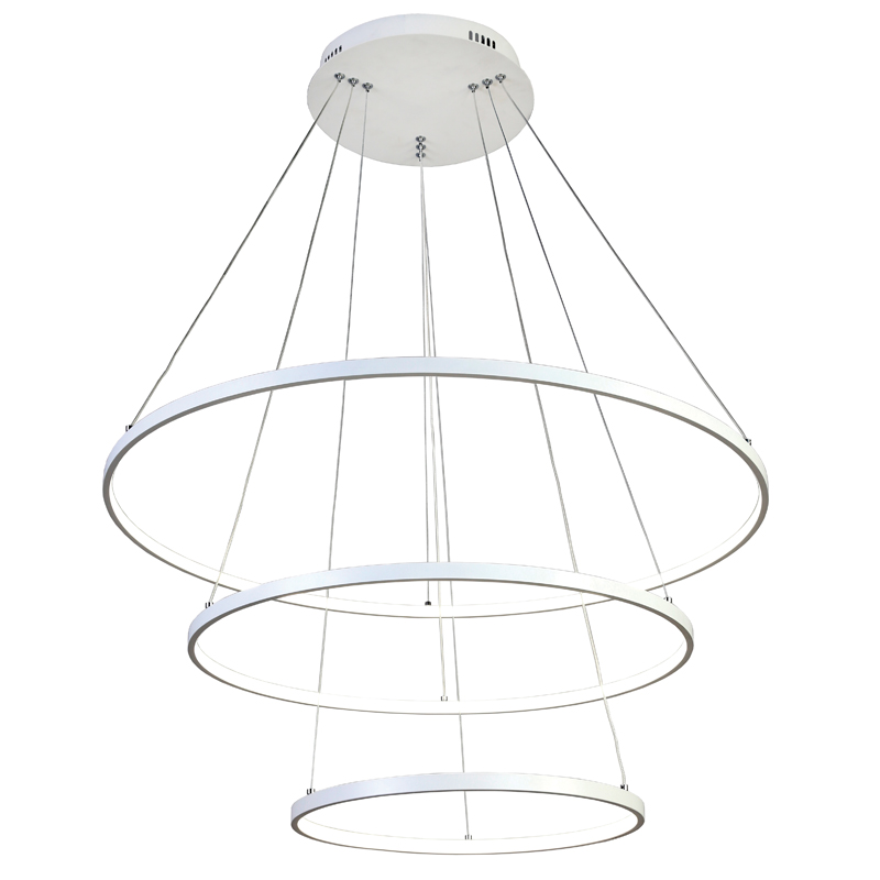 Люстра Ring Horizontal Trio white 80+60+40 Белый Люстра Ring Horizontal Trio white 80+60+40 Белый в Кирове | Loft Concept