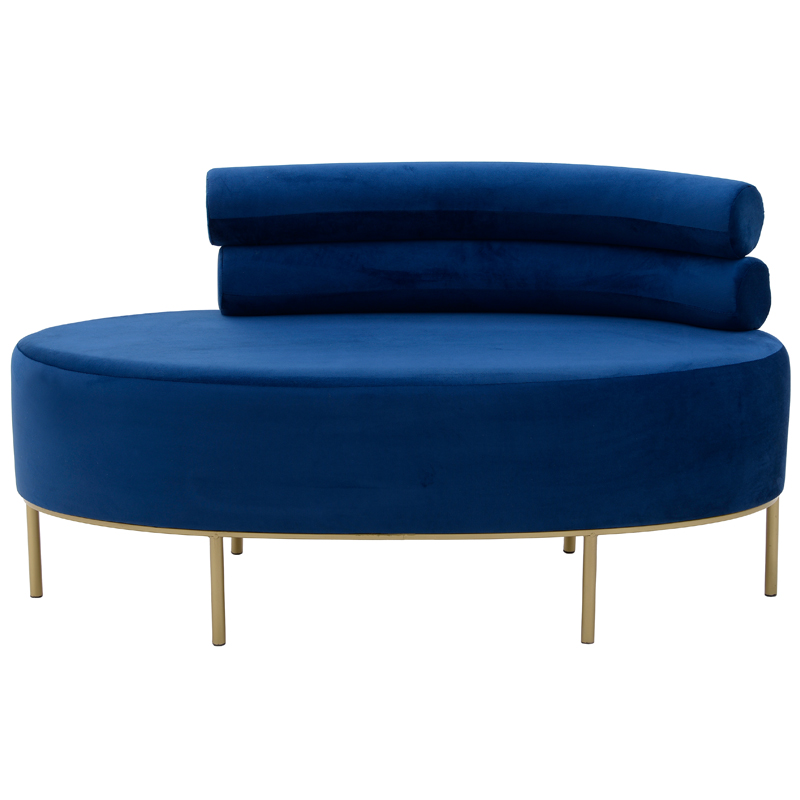 Кушетка Fening Lounge Sapphire Blue Сапфирово-синий Золотой Кушетка Fening Lounge Sapphire Blue Сапфирово-синий Золотой в Кирове | Loft Concept