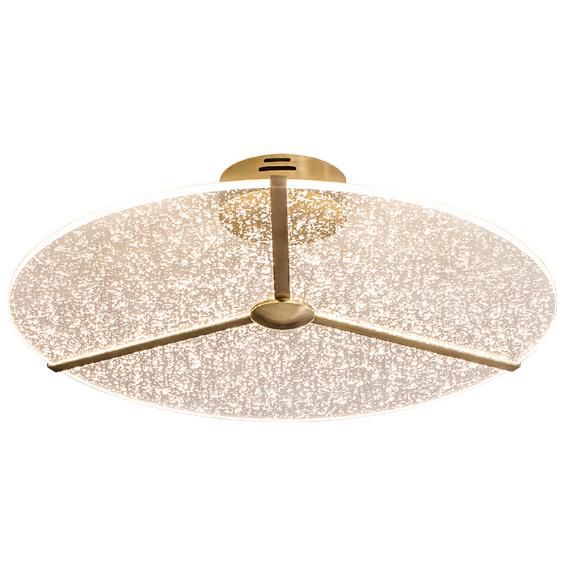 Потолочный светильник Carla ceiling lamp Прозрачный Латунь Потолочный светильник Carla ceiling lamp Прозрачный Латунь в Кирове | Loft Concept
