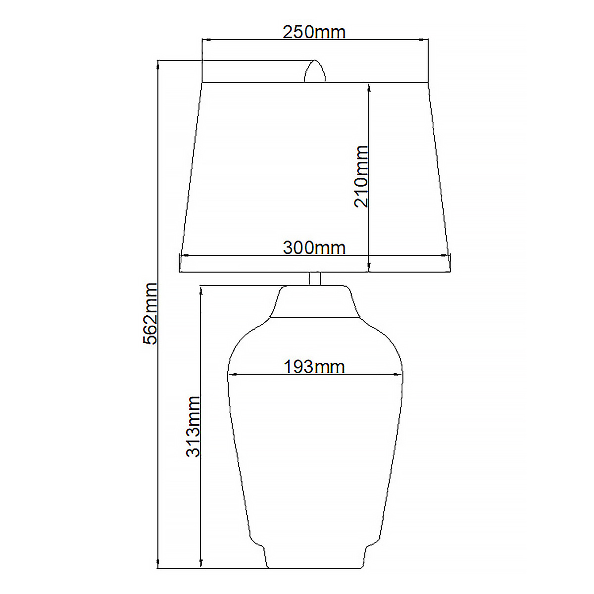 Настольная лампа с белым конусным абажуром и ребристым керамическим основанием Quintiesse в Кирове