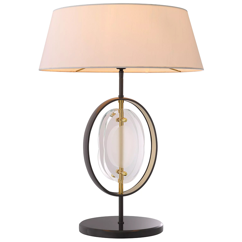 Настольная лампа Eichholtz Table Lamp Vincente Черный Золотой Кремовый Прозрачное Стекло Настольная лампа Eichholtz Table Lamp Vincente Черный Золотой Кремовый Прозрачное Стекло в Кирове | Loft Concept