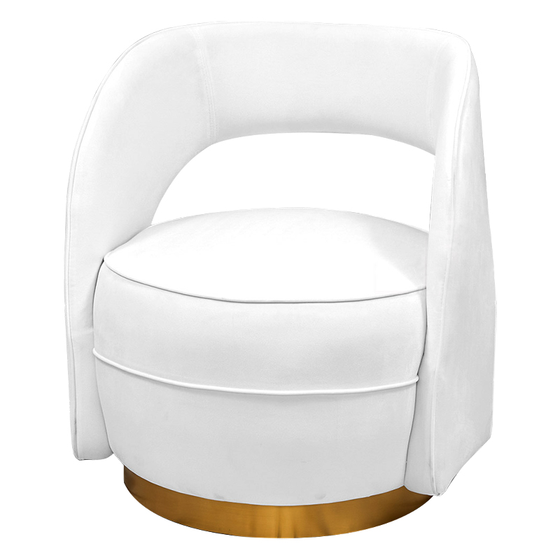 Кресло Arlo Armchair Белый Золотой Кресло Arlo Armchair Белый Золотой в Кирове | Loft Concept