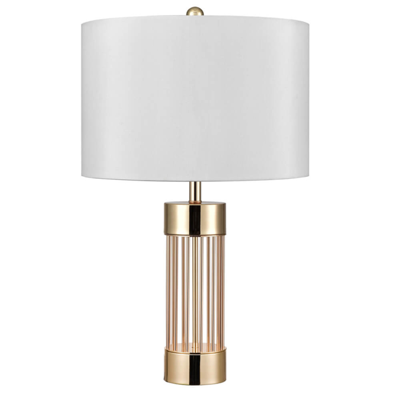 Настольная лампа с Абажуром Золотая MANTRA Table Lamp Белый Золотой в Кирове | Loft Concept 