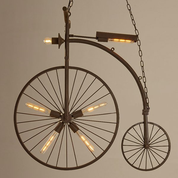 Сhandelier Loft BIKE Искусственная бурая ржавчина в Кирове | Loft Concept 