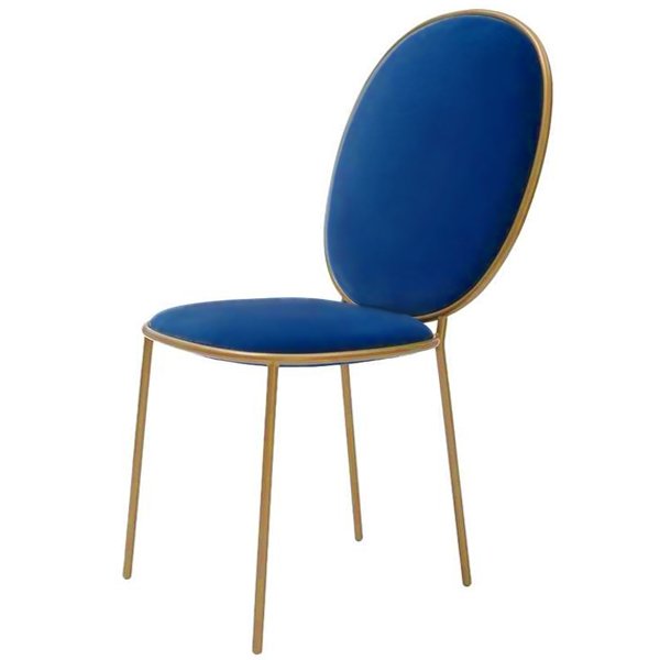 Стул STAY Dining Chair Золотой Синий Стул STAY Dining Chair Золотой Синий в Кирове | Loft Concept