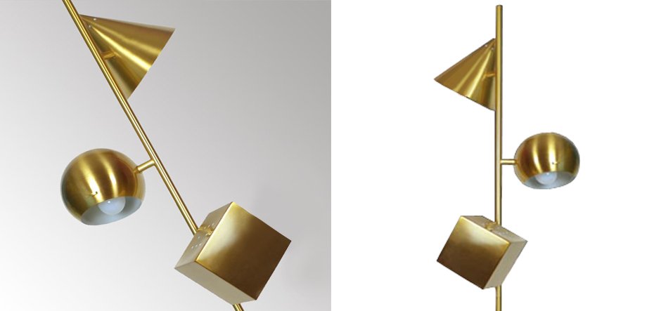 Торшер 3D geometry Gold Торшер 3D geometry Gold - Loft-Concept в Кирове