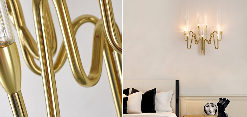 Бра Golden candle 3 Wall Sconce 7 ламп Бра Golden candle 3 Wall Sconce 7 ламп - Loft-Concept в Кирове