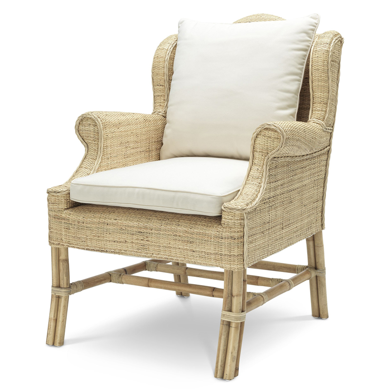 Кресло Eichholtz Chair Porto Ercole Бежевый Кремовый Кресло Eichholtz Chair Porto Ercole Бежевый Кремовый в Кирове | Loft Concept
