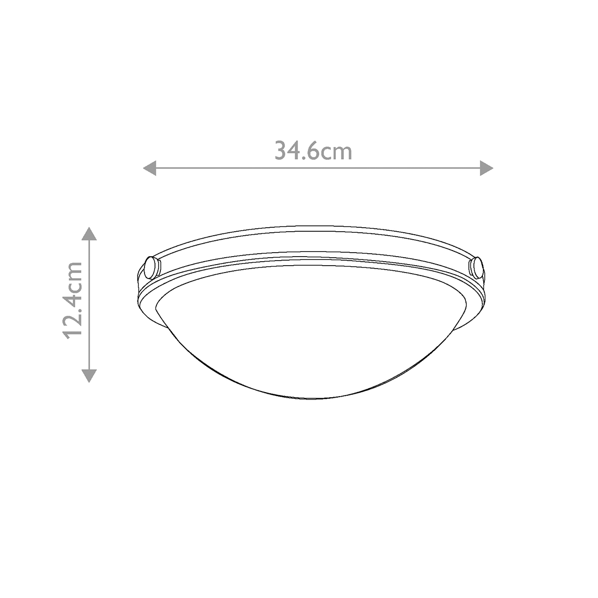 Потолочный светильник цвета латунь с полусферическим матовым белым плафоном Hinkley в Кирове