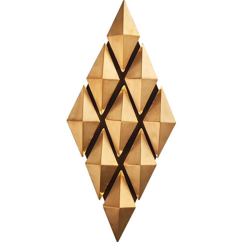 Бра Honeycomb Gold lozenges Wall Lamp Золотой Бра Honeycomb Gold lozenges Wall Lamp Золотой в Кирове | Loft Concept