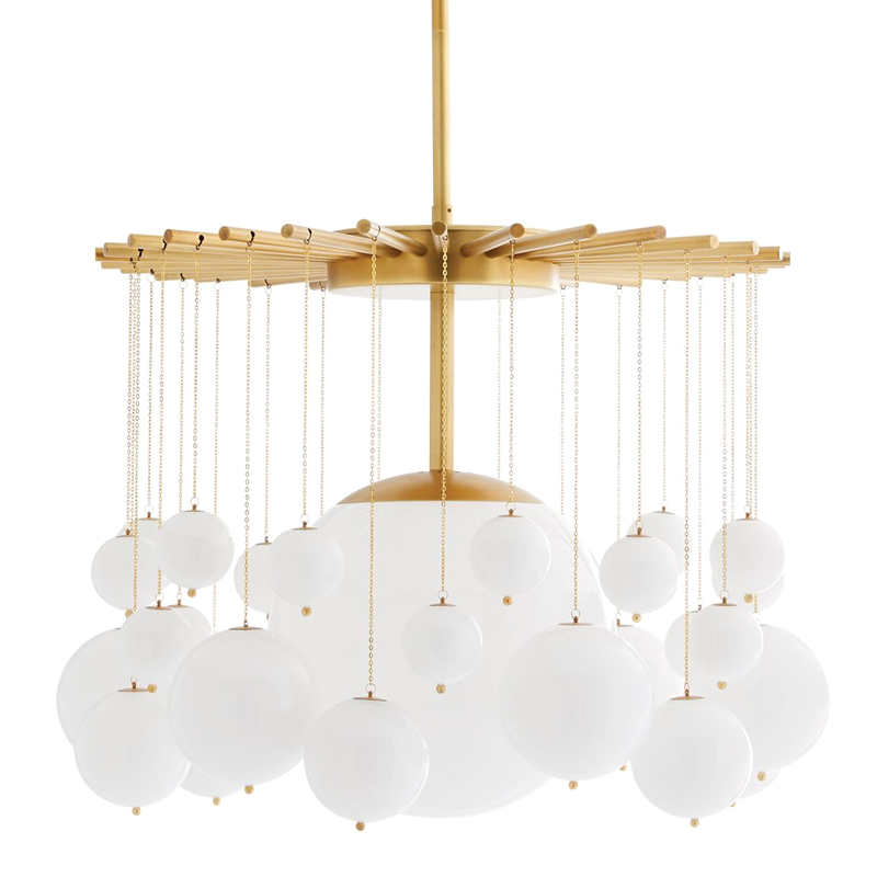 Люстра Arteriors MIRA CHANDELIER Золотой Белый Люстра Arteriors MIRA CHANDELIER Золотой Белый в Кирове | Loft Concept