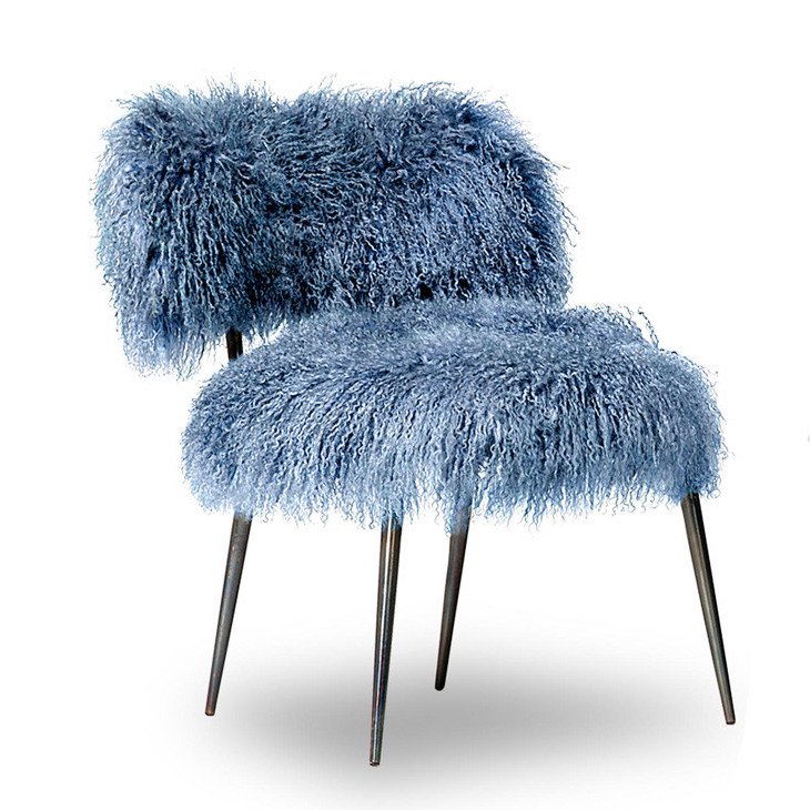 Стул Baxter Nepal Fauteuil Сапфирово-синий Темная бронза Стул Baxter Nepal Fauteuil Сапфирово-синий Темная бронза в Кирове | Loft Concept