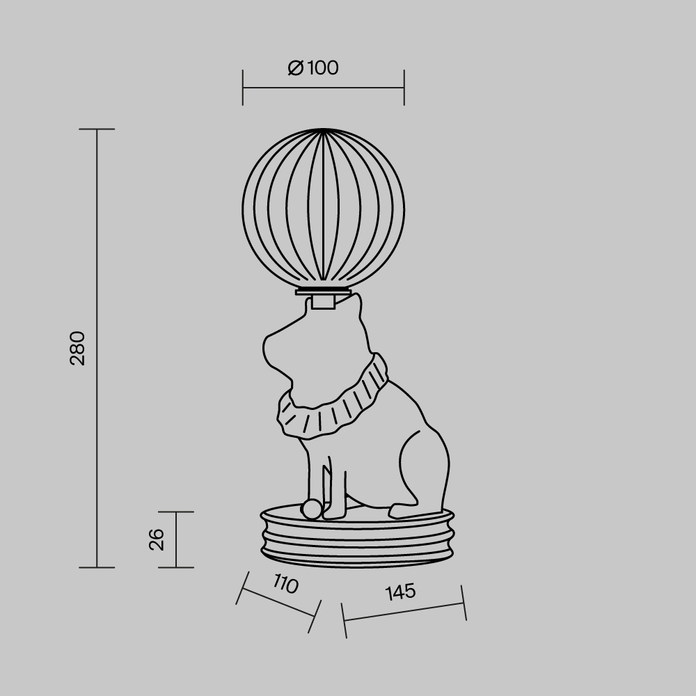 Настольный светильник Senor Capybara 3000К 5Вт в Кирове