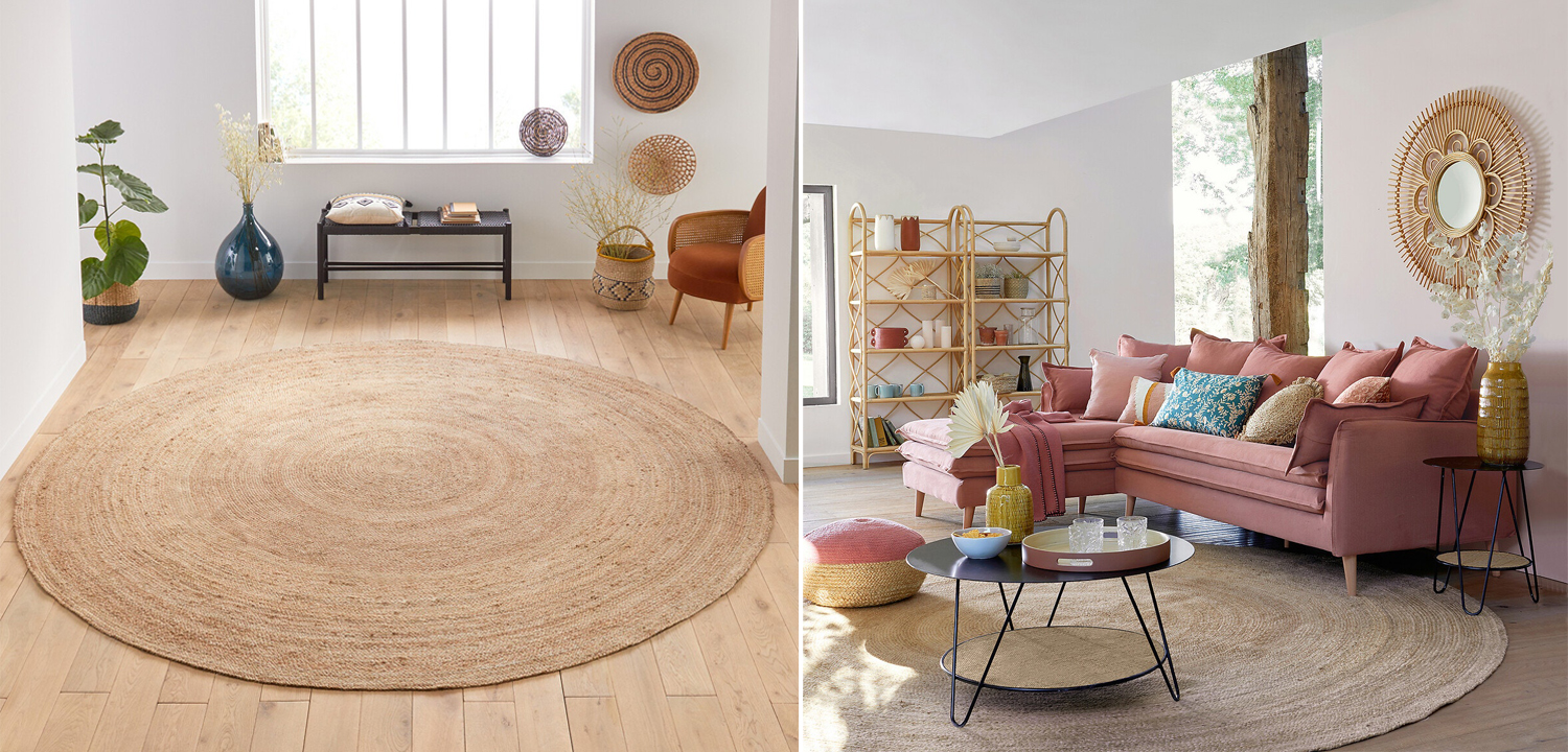 Ковер Round Carpet 100% джут - фото