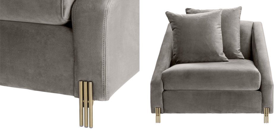 Кресло Eichholtz Chair Candice grey Кресло Eichholtz Chair Candice grey - Loft-Concept в Кирове