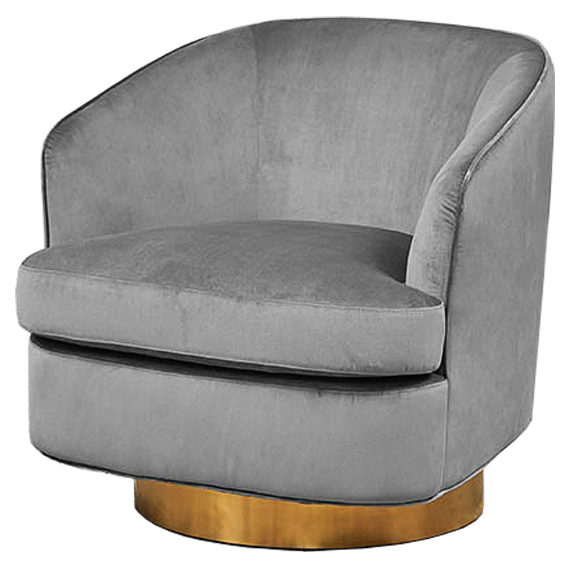 Кресло Stardust Armchair Grey Серый Латунь Кресло Stardust Armchair Grey Серый Латунь в Кирове | Loft Concept