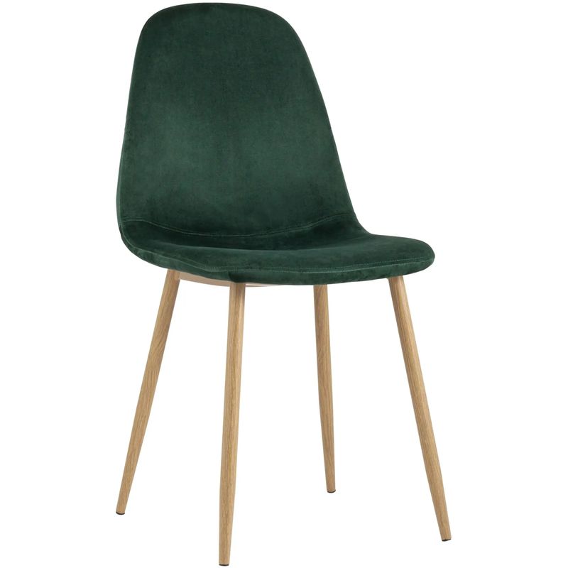 Стул Archie Chair Темно-Зеленый Велюр Зеленый Древесина Стул Archie Chair Темно-Зеленый Велюр Зеленый Древесина в Кирове | Loft Concept