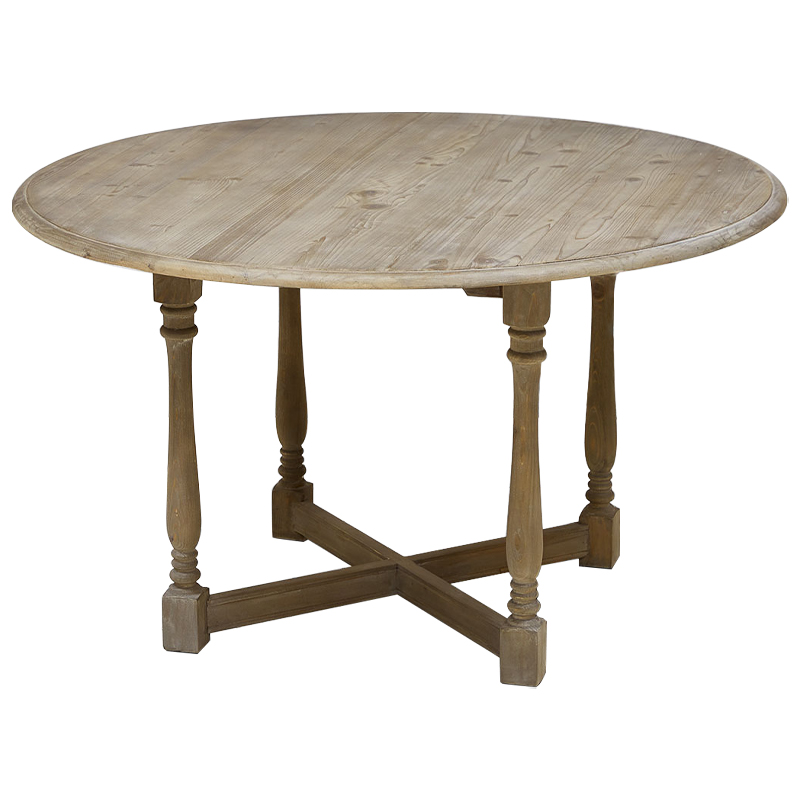 Стол круглый Morse Table из массива сосны Древесина Стол круглый Morse Table из массива сосны Древесина в Кирове | Loft Concept