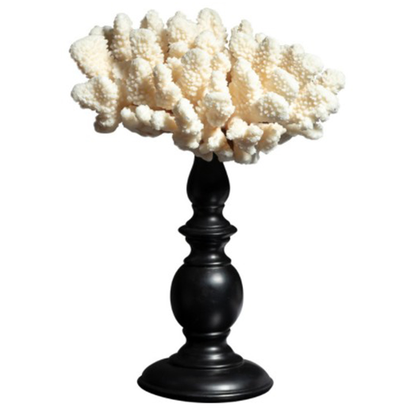 Статуэтка White Coral Decor Белый Черный Статуэтка White Coral Decor Белый Черный в Кирове | Loft Concept