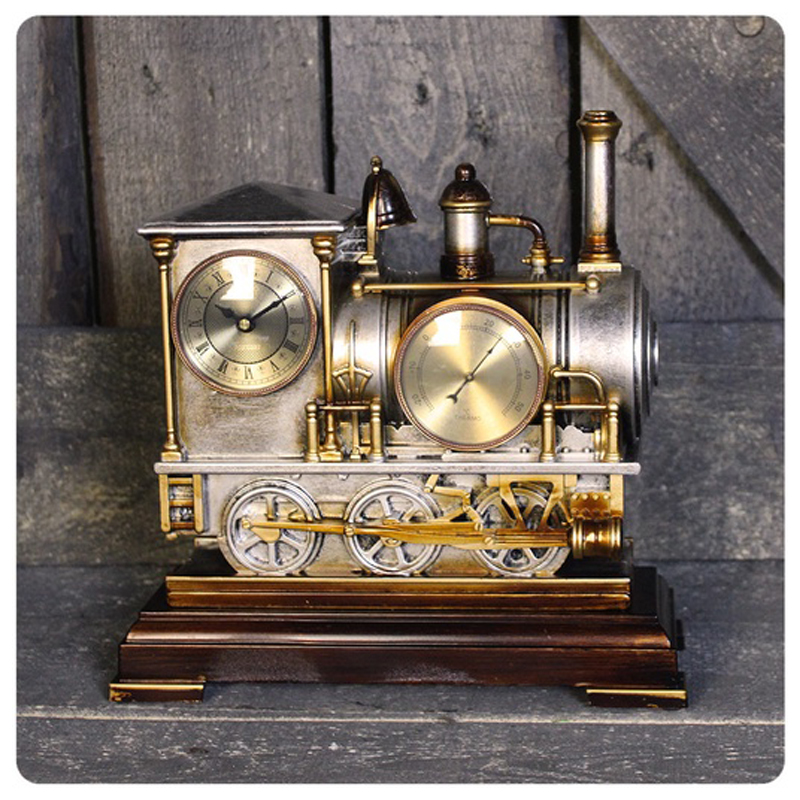 Часы Locomotive Clock Золотой Серебряный Часы Locomotive Clock Золотой Серебряный в Кирове | Loft Concept