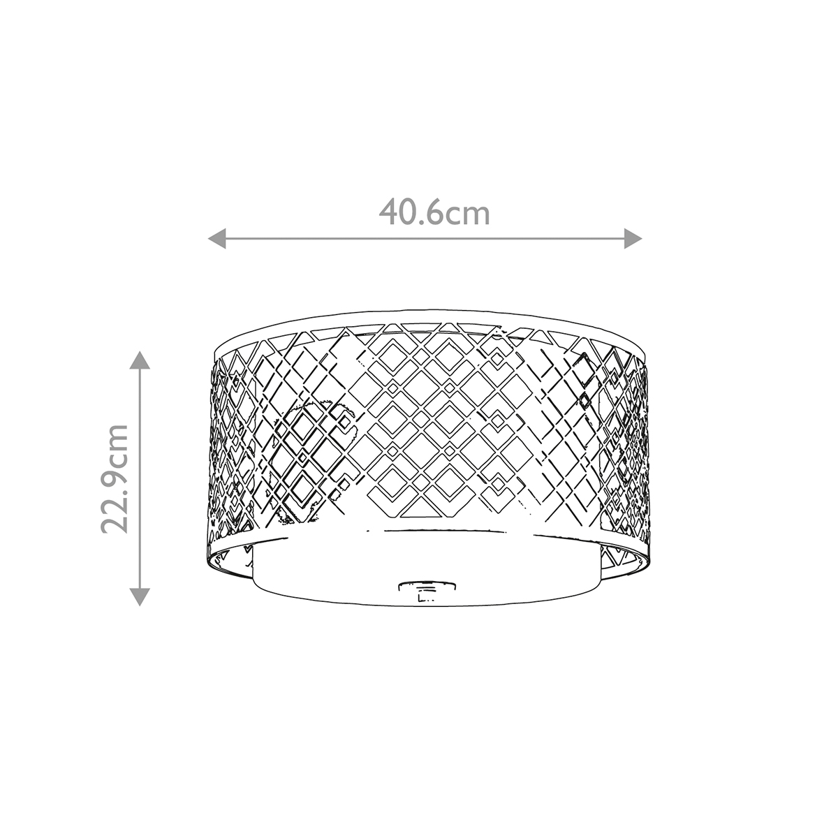 Потолочный светильник золотого цвета с каркасом в виде геометрических ромбов Elstead Lighting в Кирове