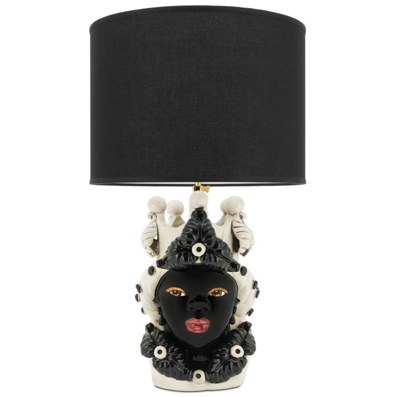 Настольная лампа Table Lamp Moro Lady Eve Black Белый Черный Настольная лампа Table Lamp Moro Lady Eve Black Белый Черный в Кирове | Loft Concept