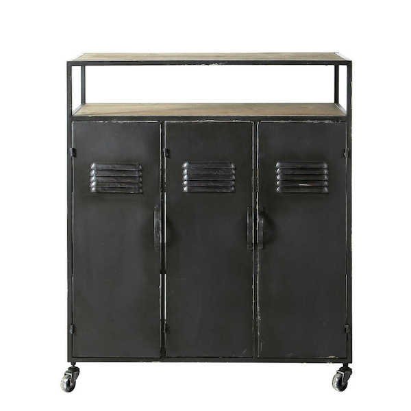 Комод в стиле Индастриал Industrial Kraft Chest Черный Комод в стиле Индастриал Industrial Kraft Chest Черный в Кирове | Loft Concept