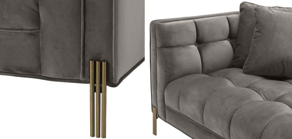 Диван Eichholtz Sofa Sienna grey Диван Eichholtz Sofa Sienna grey - Loft-Concept в Кирове