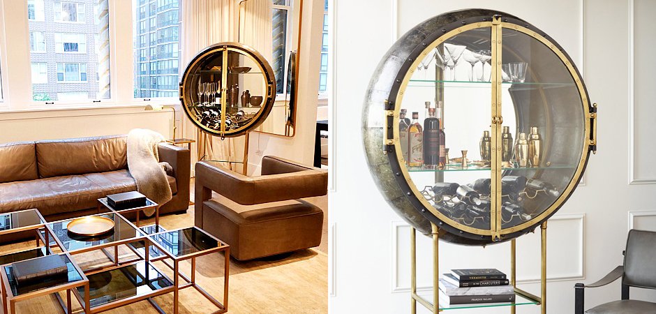 Шкаф Porthole Bar Restoration Hardware Шкаф Porthole Bar Restoration Hardware - Loft-Concept в Кирове