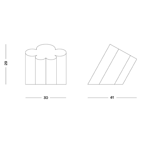 Настольная дизайнерская лампа Poltronova Passiflora Yellow Table Lamp в Кирове