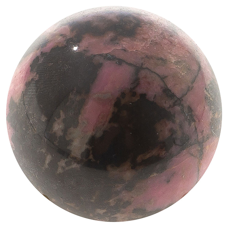 Шар декоративный из натурального камня Родонит Natural Stone Spheres Розовый Черный Шар декоративный из натурального камня Родонит Natural Stone Spheres Розовый Черный в Кирове | Loft Concept