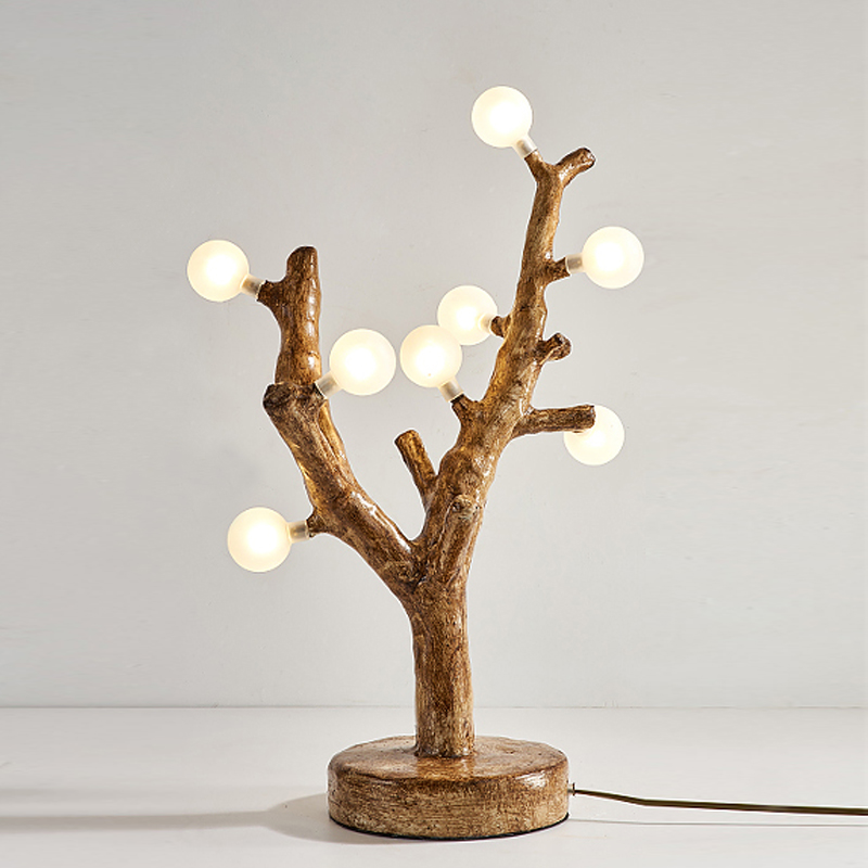 Настольная лампа Tree branch Table Lamp Коричневый Белый Настольная лампа Tree branch Table Lamp Коричневый Белый в Кирове | Loft Concept