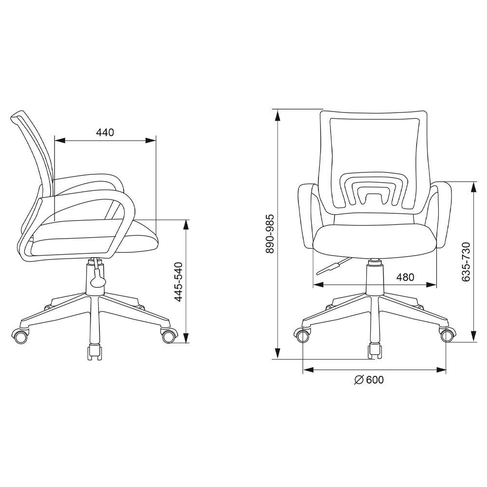 Офисное кресло с основанием из белого пластика Desk chairs Green Офисное кресло с основанием из белого пластика Desk chairs Green в Кирове