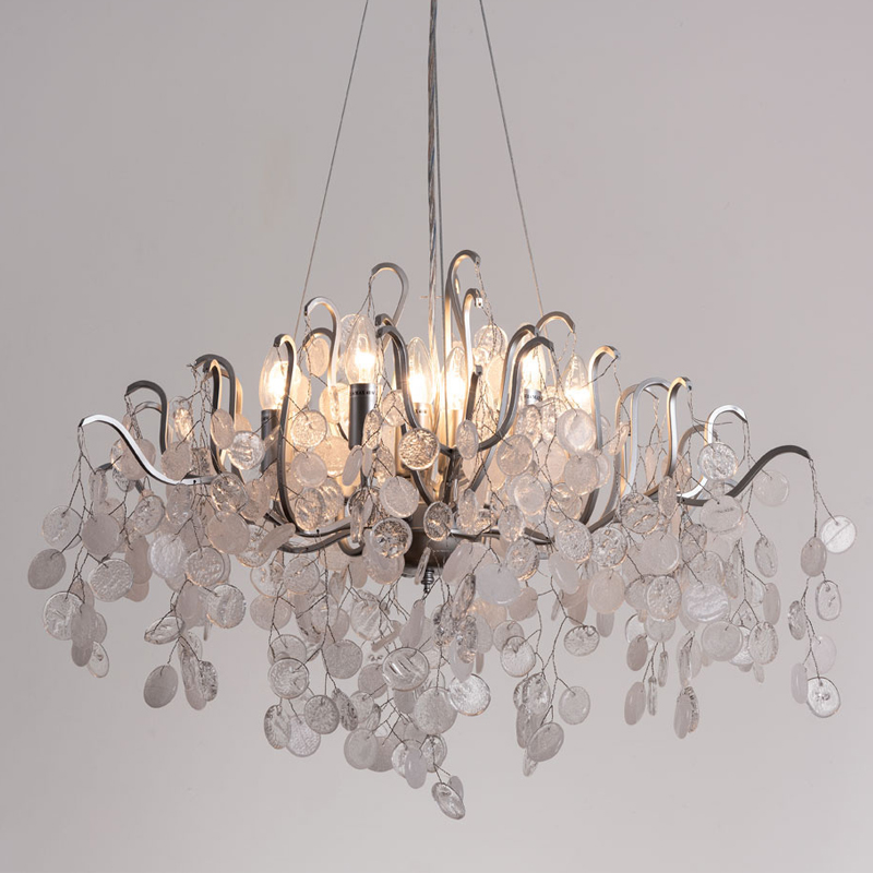 Люстра FAIRYTREE Chandelier Silver 80 Серебряный Прозрачное Стекло Люстра FAIRYTREE Chandelier Silver 80 Серебряный Прозрачное Стекло в Кирове | Loft Concept