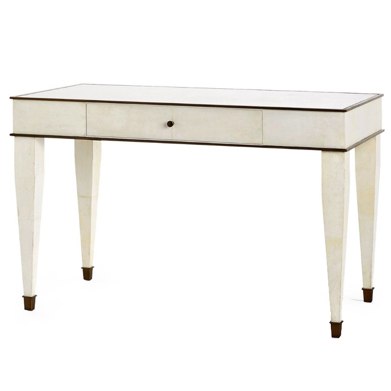 Рабочий стол BCHRISTINE DESK IN WHITE Молочный Темная бронза винтаж в Кирове | Loft Concept 