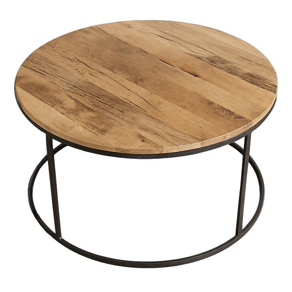 Стол Loft Wooden Round Белый дуб Стол Loft Wooden Round Белый дуб в Кирове | Loft Concept