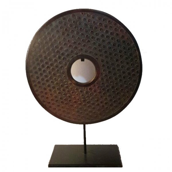 Декоративная статуэтка гонг Gong Коричневый Декоративная статуэтка гонг Gong Коричневый в Кирове | Loft Concept