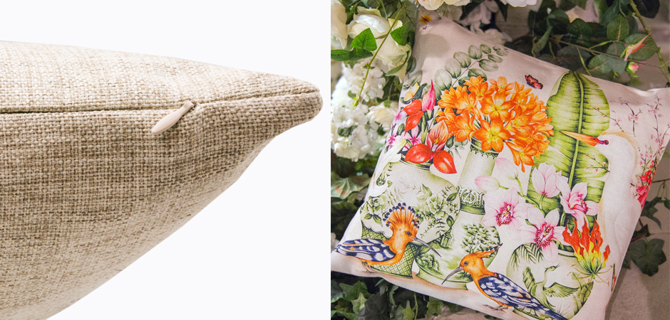 Декоративная подушка Hoopoes and Flowers Pillow Декоративная подушка Hoopoes and Flowers Pillow - Loft-Concept в Кирове