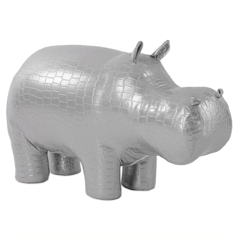 Пуф Бегемот Poof Hippo silver Серебряный Пуф Бегемот Poof Hippo silver Серебряный в Кирове | Loft Concept